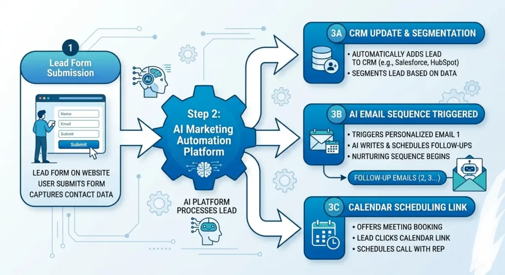 Map core workflows like lead follow-up for effective AI implementation for small business and time-saving automation.